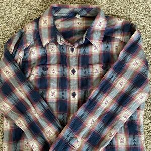 Mountain Khakis plaid button down shirt xs